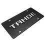 Chevrolet Tahoe 3D Logo on Real Black Carbon Fiber License Plate