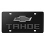 Chevrolet Tahoe 3D Dark Gray Dual Logo Black Stainless Steel License Plate