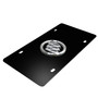 Buick 3D Metal Chrome Logo Black Stainless Steel License Plate