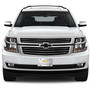 Chevrolet Tahoe Gold Bowtie 3D Dual Logo Mirror Chrome Stainless Steel License Plate