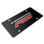 Chevrolet Camaro RS 3D Logo on Black Stainless Steel License Plate
