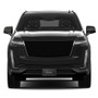 Cadillac 3D Chrome Script Logo on Real Black Carbon Fiber License Plate