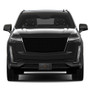 Cadillac 3D Crest Black Metal Logo on Real Black Carbon Fiber License Plate