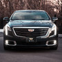 Cadillac XTS Crest 3D Dual Logo Black Stainless Steel License Plate