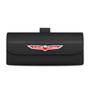 Jeep Trailhawk Black Leather Sunglass Case Car Sun Visor Mount Clip