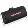 Jeep Trailhawk Black Leather Sunglass Case Car Sun Visor Mount Clip