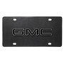 GMC Black Inlay 3D Logo on Real Black Carbon Fiber License Plate