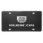 Jeep Rubicon 3D Red Edge Logo on Real Black Carbon Fiber License Plate