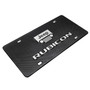 Jeep Rubicon 3D Red Edge Logo on Real Black Carbon Fiber License Plate
