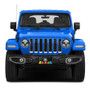 Jeep Wrangler Willys Star 3D Logo on Rubber Ducks Graphic Black Metal License Plate
