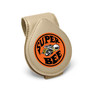 Dodge Supper-Bee Beige Leather Magnetic Sunglass Holder Car Sun Visor Mount Clip