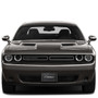Dodge Challenger Classic 3D Logo on Real Black Carbon Fiber License Plate