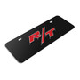 Dodge R/T 3D Logo Logo 12" x 4.25" European Look Chrome Half-Size Stainless Steel License Plate