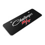 Dodge Challenger R/T Classic 3D Logo 12" x 4.25" European Look Black Half-Size Stainless Steel License Plate