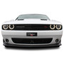 Dodge Challenger R/T Classic 3D Logo 12" x 4.25" European Look Black Half-Size Stainless Steel License Plate
