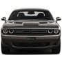 Dodge Challenger 3D Logo 12" x 4.25" European Look Black Half-Size Stainless Steel License Plate