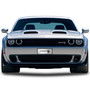 Dodge SRT Hellcat 3D Logo 12" x 4.25" European Look Chrome Half-Size Stainless Steel License Plate