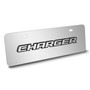 Dodge Charger 3D Logo 12" x 4.25" European Look Chrome Half-Size Stainless Steel License Plate