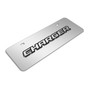 Dodge Charger 3D Logo 12" x 4.25" European Look Chrome Half-Size Stainless Steel License Plate