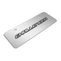 Dodge Challenger 3D Logo 12" x 4.25" European Look Chrome Half-Size Stainless Steel License Plate