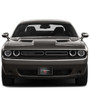 Dodge Challenger R/T Classic 3D Black Carbon Fiber Patten Steel License Plate