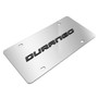 Dodge Durango 3D Dark Gray Logo on Mirror Chrome Stainless Steel License Plate