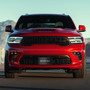 Dodge Durango 3D Logo on Black Carbon Fiber Patten Stainless Steel License Plate