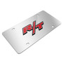 Dodge R/T 3D Logo Logo on Chrome Stainless Steel License Plate