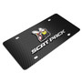 Dodge Scat-Pack Full Color 3D Logo Black Carbon Fiber Patten Steel License Plate