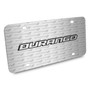 Dodge Durango 3D Logo on Logo Pattern Brushed Aluminum License Plate