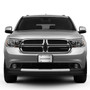 Dodge Durango 3D Logo on Logo Pattern Brushed Aluminum License Plate