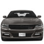 Dodge Charger Classic 3D Logo on Logo Pattern Brushed Aluminum License Plate