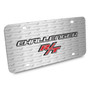 Dodge Challenger R/T 3D Logo on Logo Pattern Brushed Aluminum License Plate