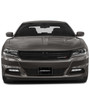 Dodge Charger 3D Logo on Logo Pattern Black Aluminum License Plate