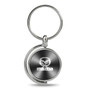 Mazda Gray Brushed Metal Spinner Key Chain