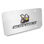 Dodge Scat-Pack Full Color 3D Logo on Chrome Stainless Steel License Plate