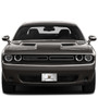 Dodge Scat-Pack Full Color 3D Logo on Chrome Stainless Steel License Plate