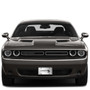 Dodge SRT Hellcat 3D Logo on Chrome Stainless Steel License Plate