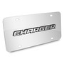 Dodge Charger 3D Logo on Chrome Stainless Steel License Plate