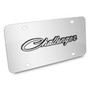 Dodge Challenger Classic 3D Logo on Chrome Stainless Steel License Plate