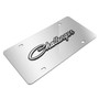 Dodge Challenger Classic 3D Logo on Chrome Stainless Steel License Plate