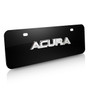 Acura 3D Name Half-size Black Metal License Plate