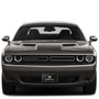 Dodge Scat-Pack Full Color 3D Logo on Black Stainless Steel License Plate