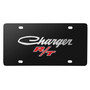 Dodge Charger R/T Classic 3D Logo on Black Stainless Steel License Plate