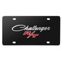 Dodge Challenger R/T Classic 3D Logo on Black Stainless Steel License Plate
