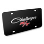 Dodge Challenger R/T Classic 3D Logo on Black Stainless Steel License Plate