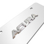 Acura 3D Name Half-size Chrome Steel License Plate