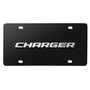 Dodge Charger 3D Nameplate Black Stainless Steel License Plate