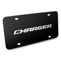 Dodge Charger 3D Nameplate Black Stainless Steel License Plate