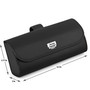 Jeep Grill Black Leather Sunglass Case Car Sun Visor Mount Clip